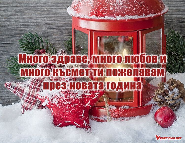 Много здраве, много любов и много късмет ти пожелавам през новата година
