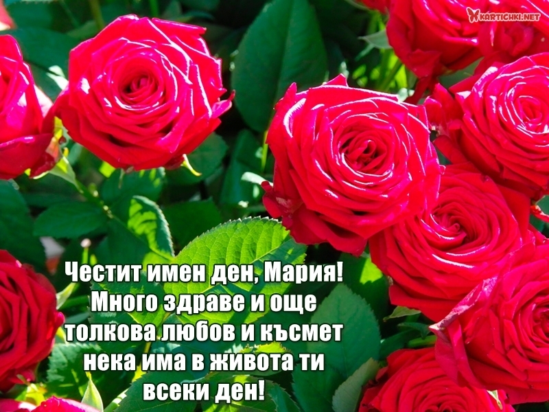 Честит имен ден, Мария! - Мария - Картички - Kartichki.net